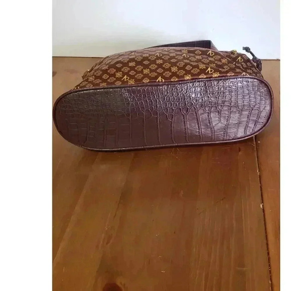 Alfred Durante signature shoulder bag medium size leather man made mix material - Picture 5 of 10